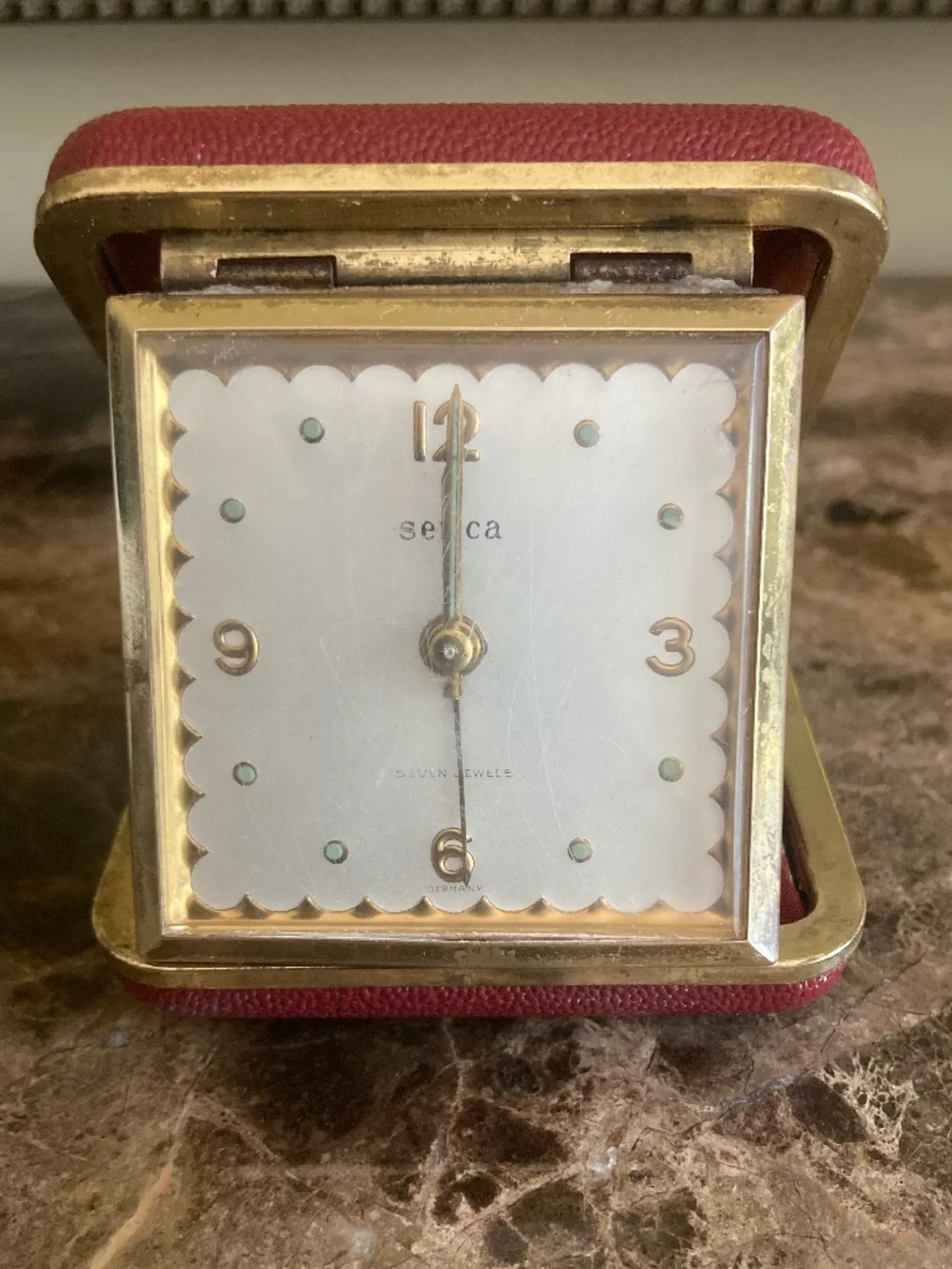 Selca 7-Jewel Mechanical Travel Alarm Clock in Holland America Cruises.